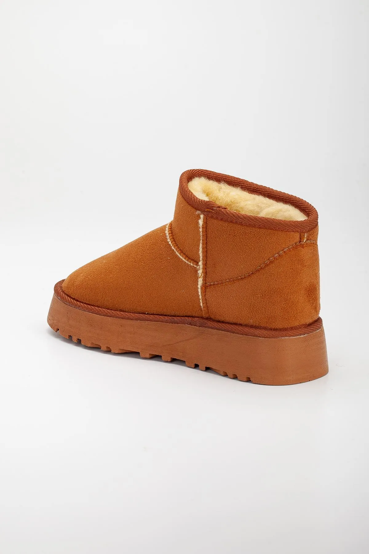Viola Kalın Taban Bilek Boy Ugg Taba